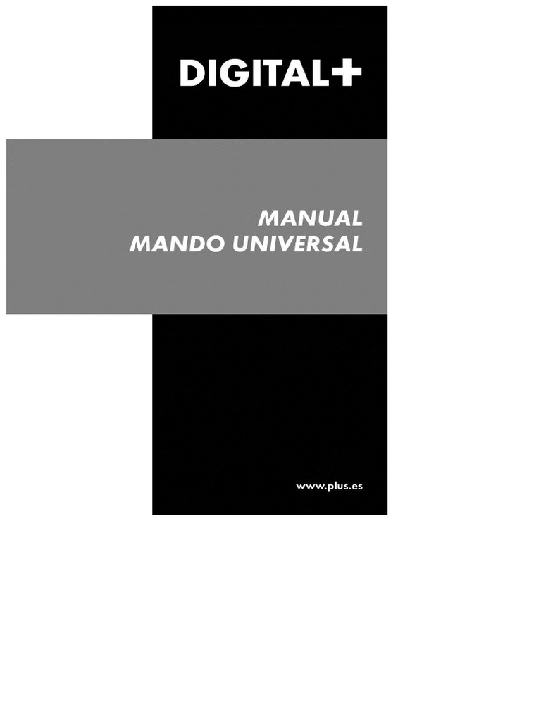 DIGITAL+ - Manuale Comando Universale | PDF