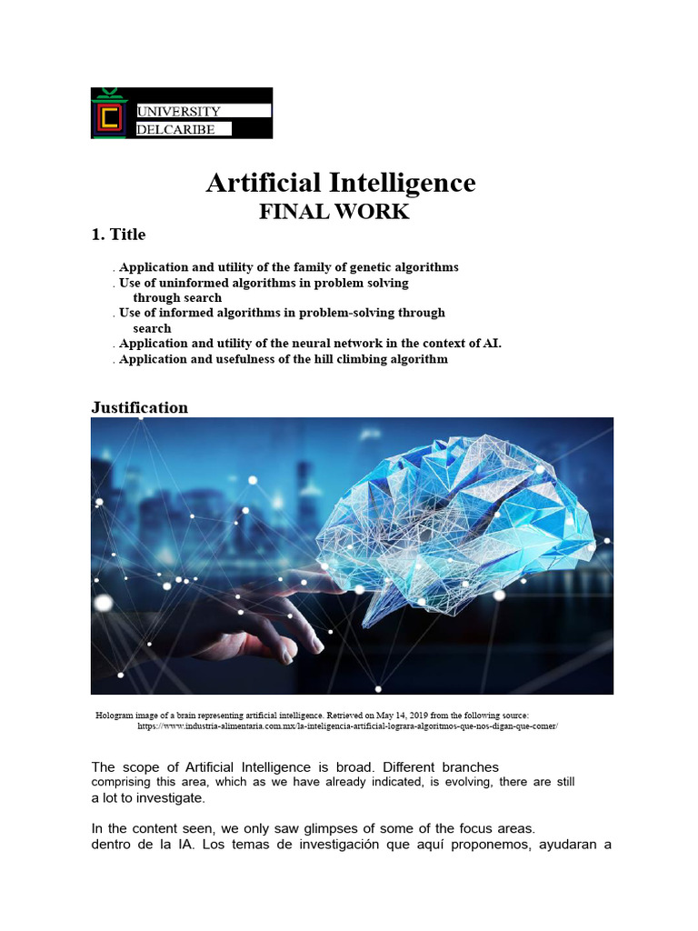 AI Algorithms: Applications & Research | PDF | Artificial Intelligence ...