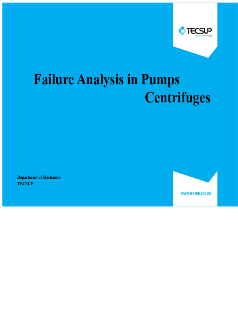 Centrifugal Pump Failure Analysis Guide | PDF | Pump | Bearing (Mechanical)
