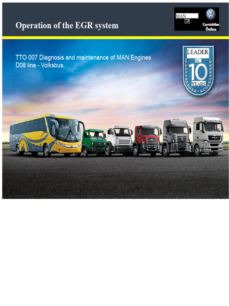 EGR System Operation for MAN D08 Engines | PDF | Engines | Combustion