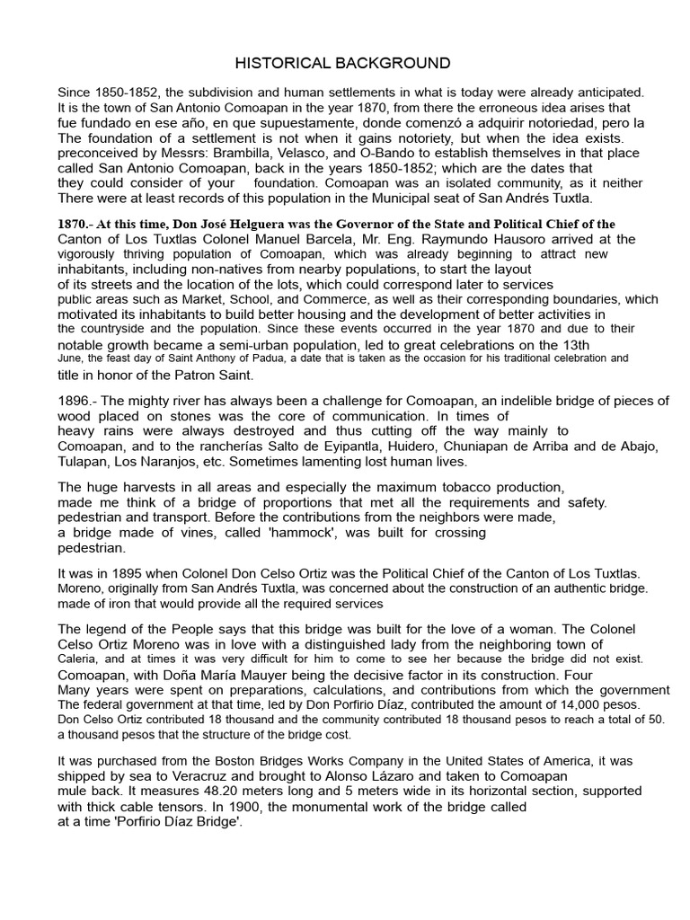 Historical Background of Comoapan | PDF | Municipal Solid Waste | Waste
