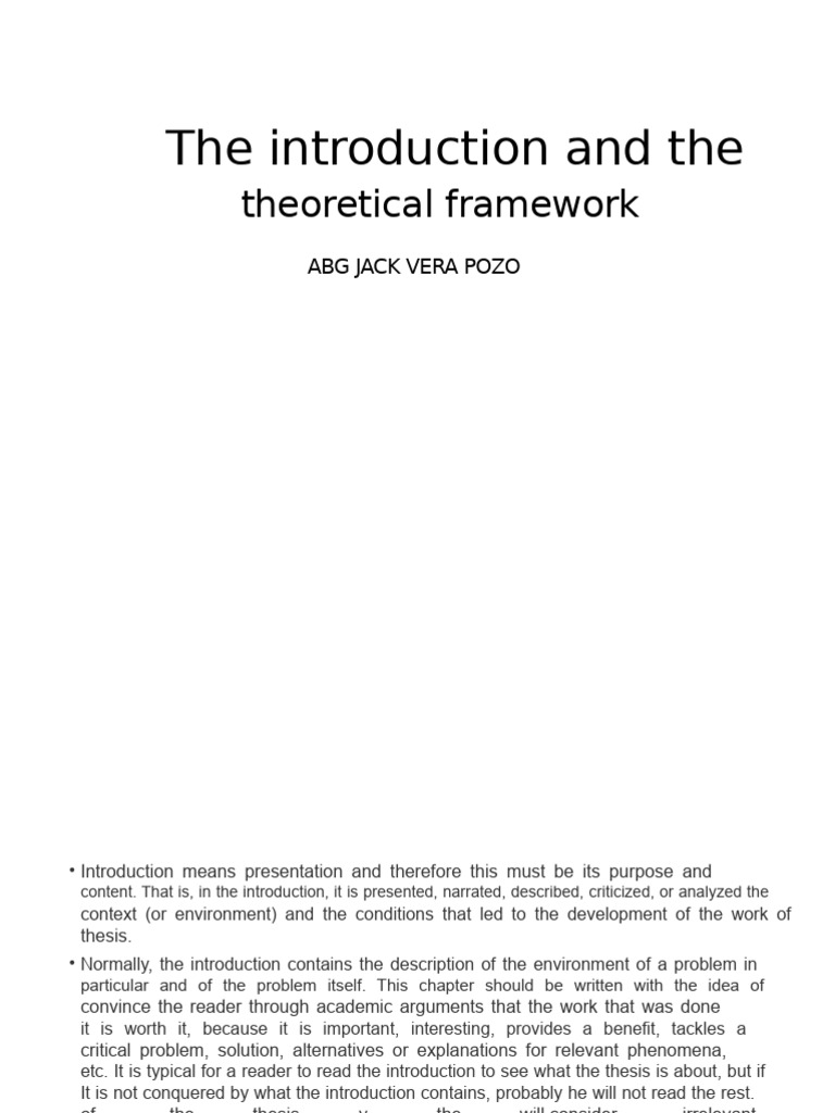 Crafting Effective Thesis Introductions | PDF | Theory | Information