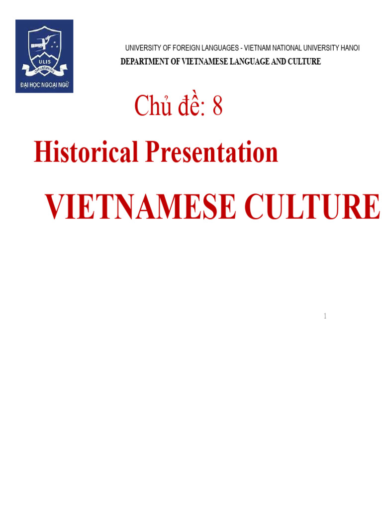 History of Vietnamese Culture Overview | PDF | Vietnam | Vietnamese People