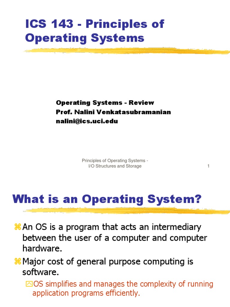 ICS 143 - Principles of Operating Systems | PDF | Scheduling (Computing ...