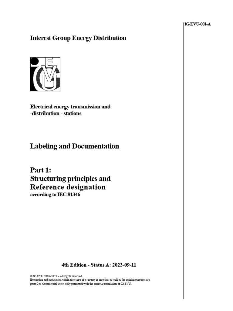 IEC 81346 Labeling Principles Guide | PDF | International ...