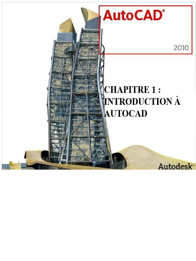 Introduction à AutoCAD 2010 | PDF | AutoCAD | Interface graphique