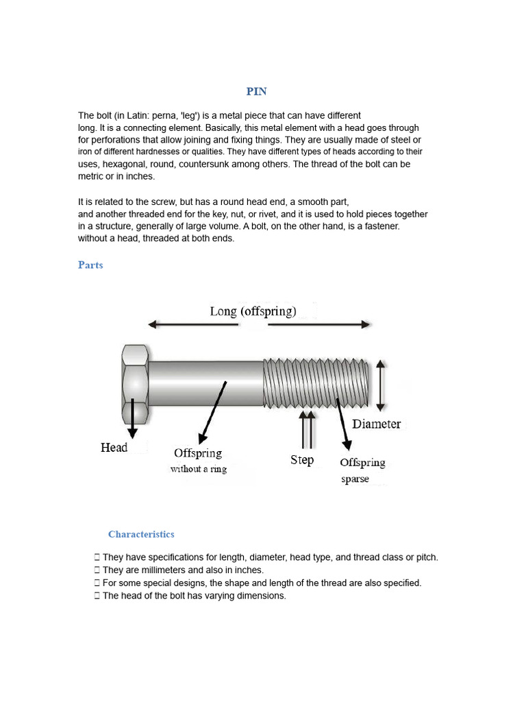 bolt | PDF | Screw | Mechanical Engineering