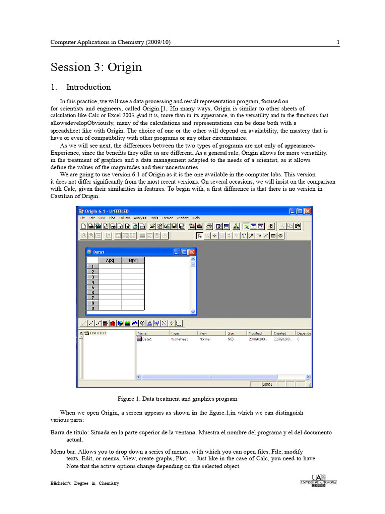 Manual Origin | PDF | Spreadsheet | Function (Mathematics)