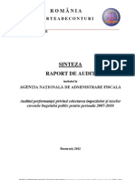 Document 2012 05-29-12382955 0 Sinteza Raport Audit Anaf Colectare