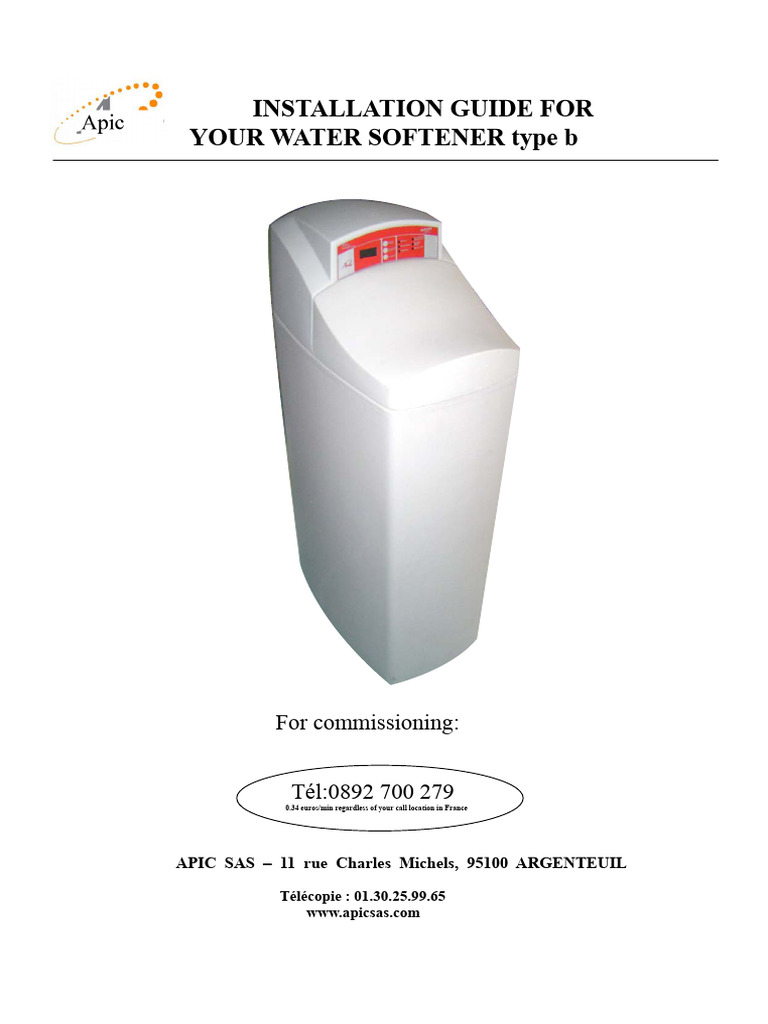 Water Softener NESSOS Type B Guide | PDF | Pipe (Fluid Conveyance ...