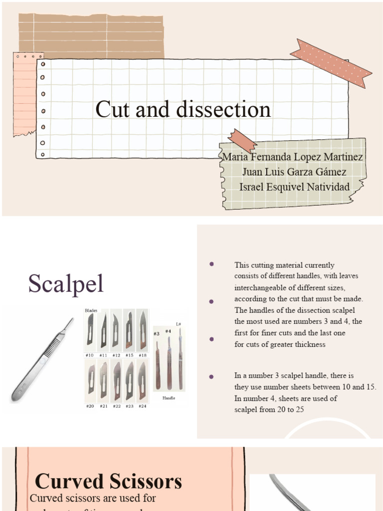 Surgical Cutting Instruments Overview | PDF