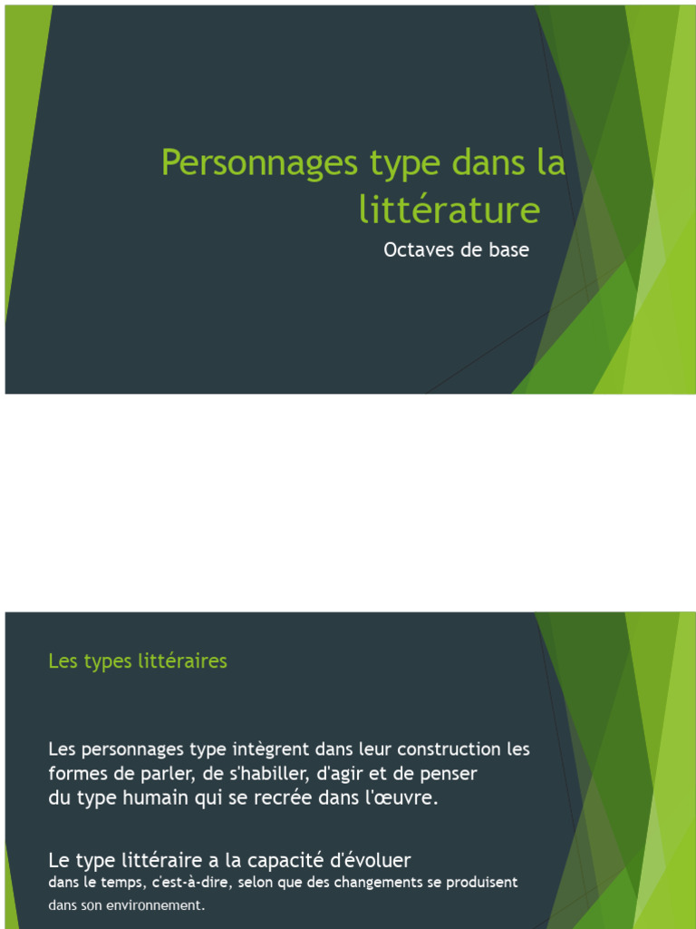 Types de personnages en littérature | PDF | don Juan