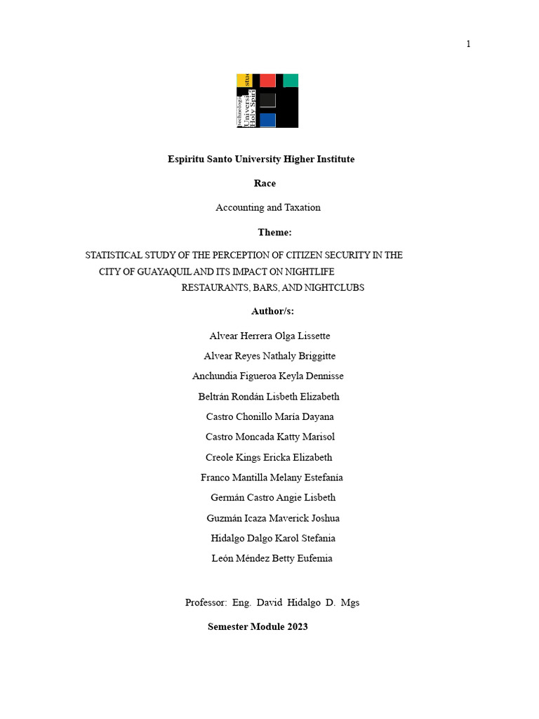 STATISTICS PROJECT - CHAPTER 3 | PDF | Sampling (Statistics) | Crimes