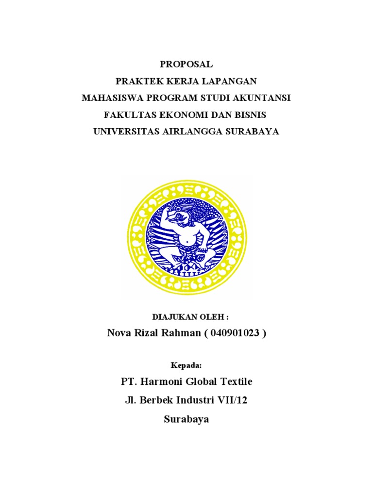 Proposal Magang Manajemen Sdm Pdf