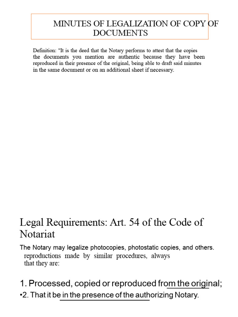 Legalization of Document Copies Guide | PDF