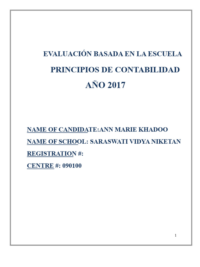 Poa. Sba 2017 | PDF | Contabilidad | Economía Financiera