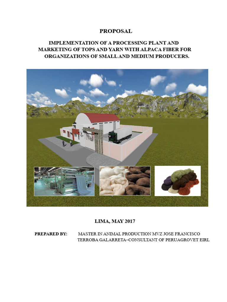 Processing Plant For Alpaca Fiber Yarn and Tops PDF | PDF | Yarn ...