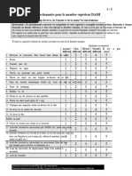 Questionnaire QuickDASH pour membre supérieur | PDF