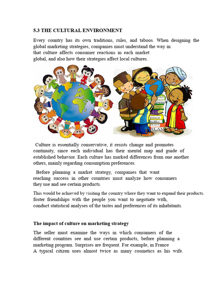 Cultural Impact on Global Marketing | PDF | Marketing | Behavior