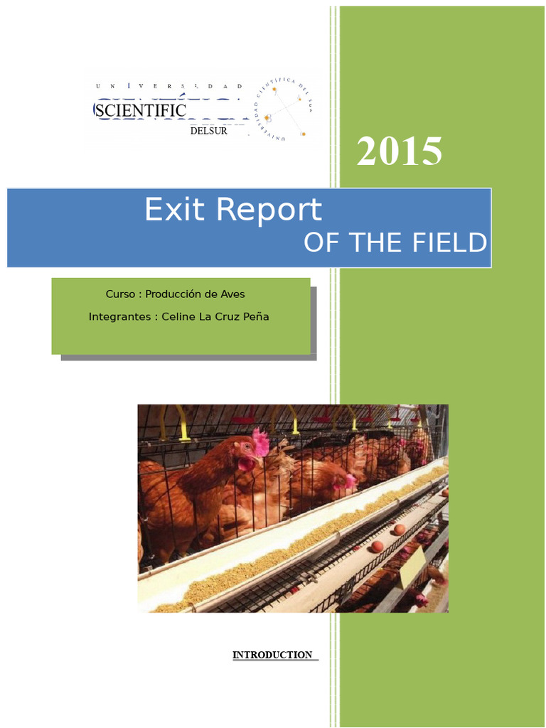 Report On Visit To The Pig Farm at Agraria La Molina | PDF | Poultry ...