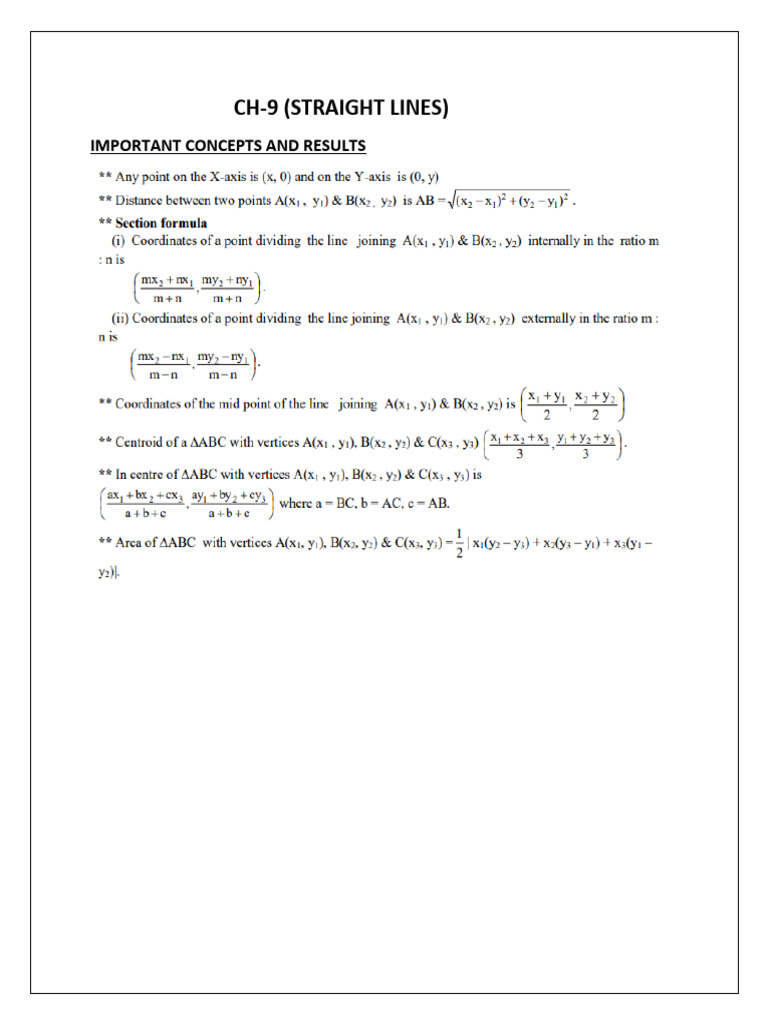 Xi Straight Lines | PDF