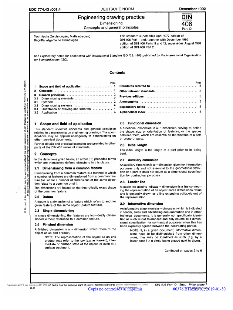 Din 406-10 1992-12 | PDF
