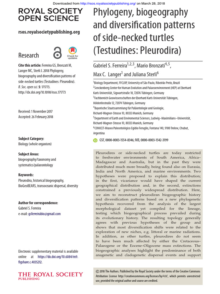 Publication324059021 Phylogeny Biogeography and Diversification ...