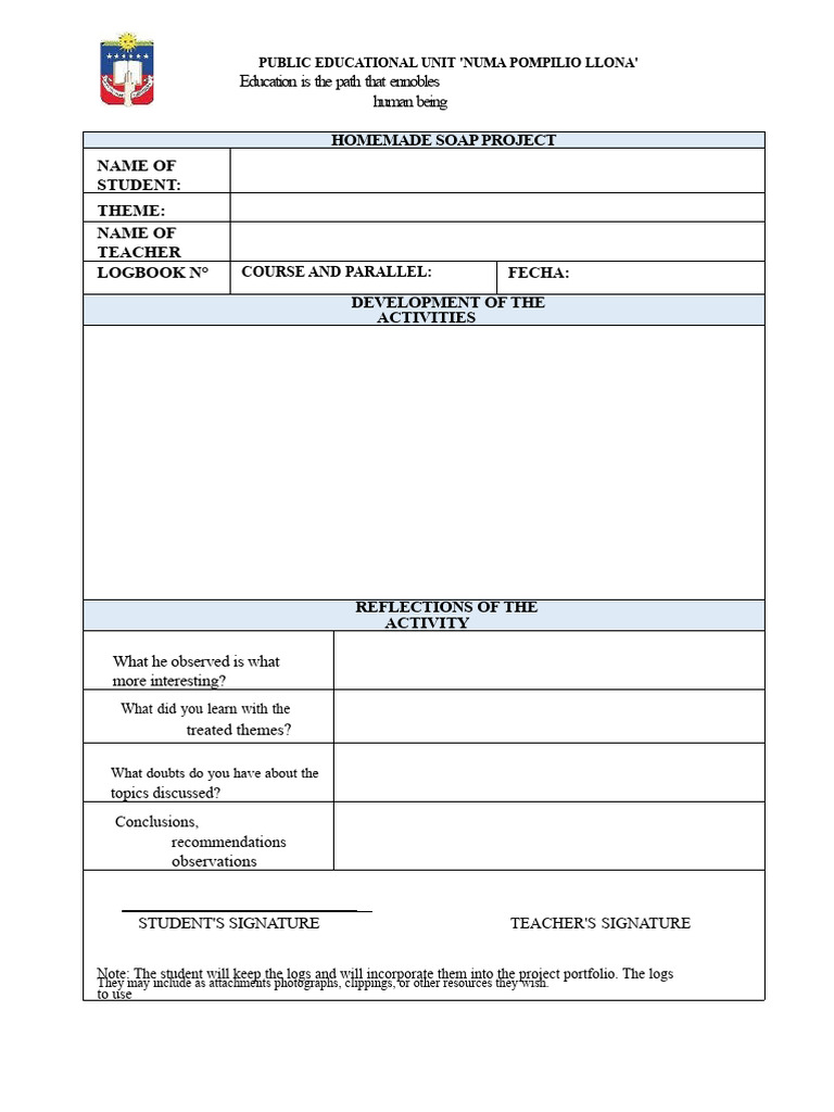 Project Log | PDF