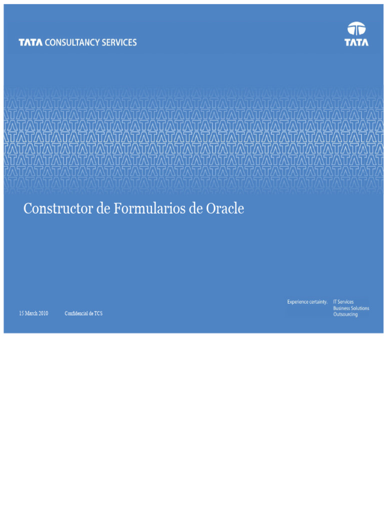 Constructor de Formularios Oracle: Guía Completa | PDF | Ventana ...