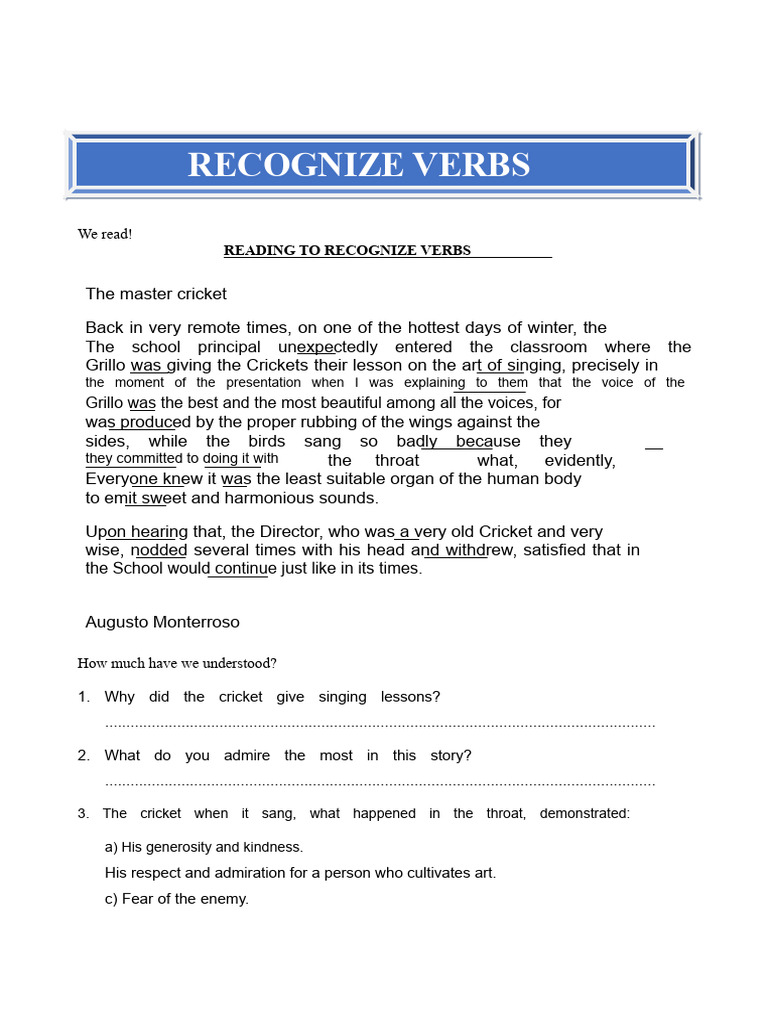 Recognizing Copulative Verbs in Context | PDF | Subject (Grammar ...