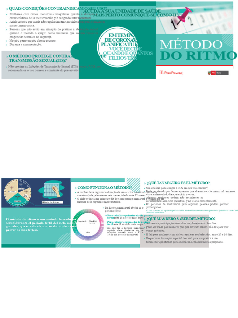 Condições para Uso do Método do Ritmo | PDF | Ciclo menstrual ...