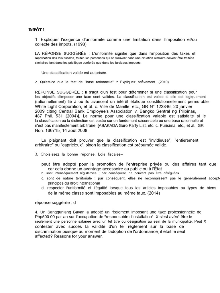 Limites de l'imposition et uniformité fiscale | PDF | Impôts | Économie