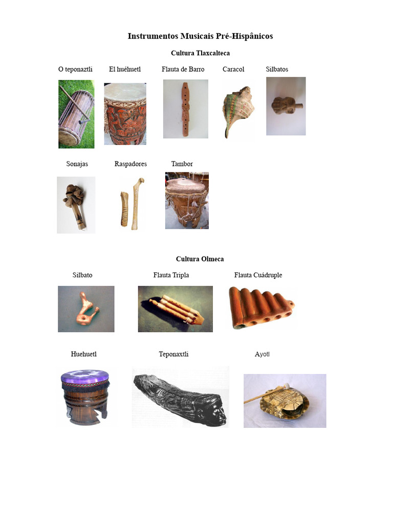 Instrumentos Musicais Pré-Hispânicos | PDF