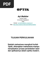 Optik Materi Referensi Kontrak Kuliah