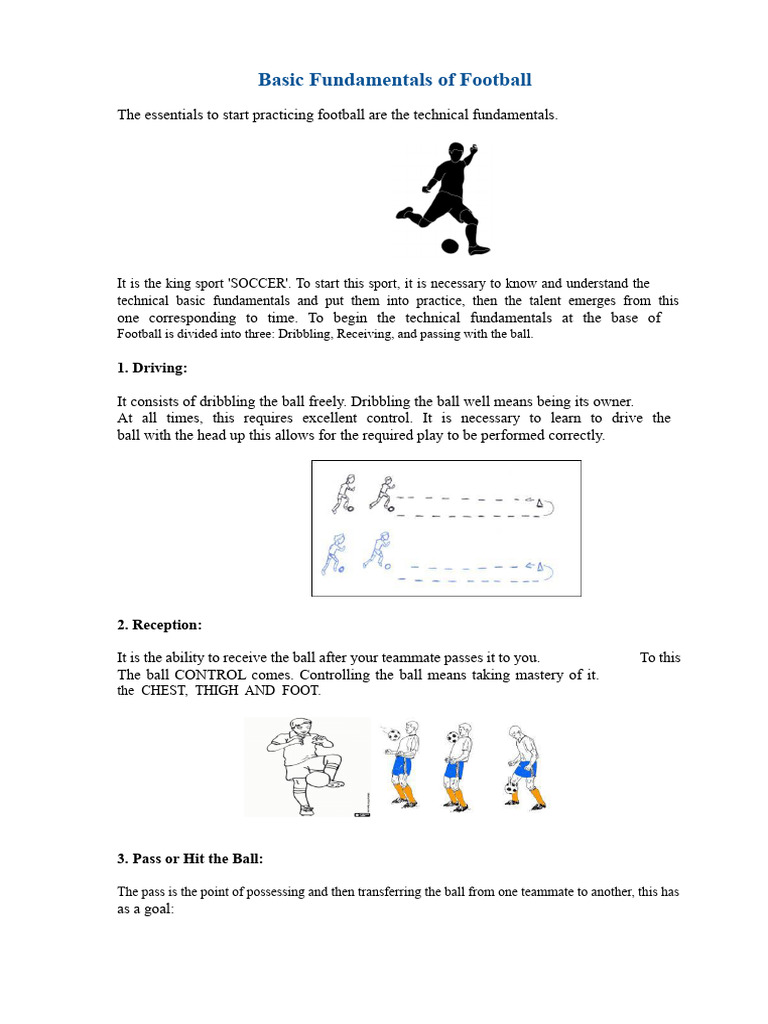 Basic Fundamentals of Soccer | PDF | Team Sports | Ball Games