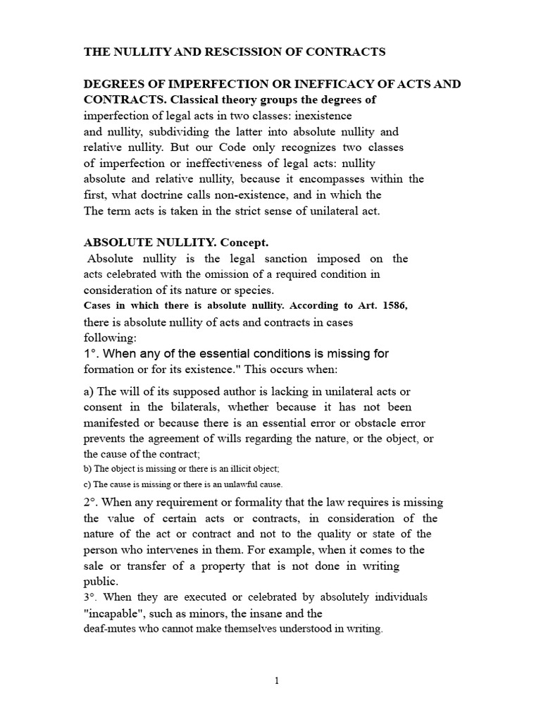 Understanding Absolute and Relative Nullity | PDF | Annulment | Justice