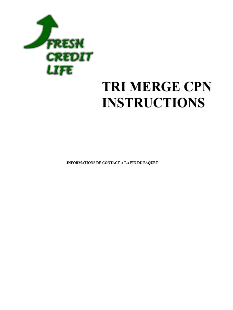 Guide de Configuration d'un CPN | PDF | Historique de crédit