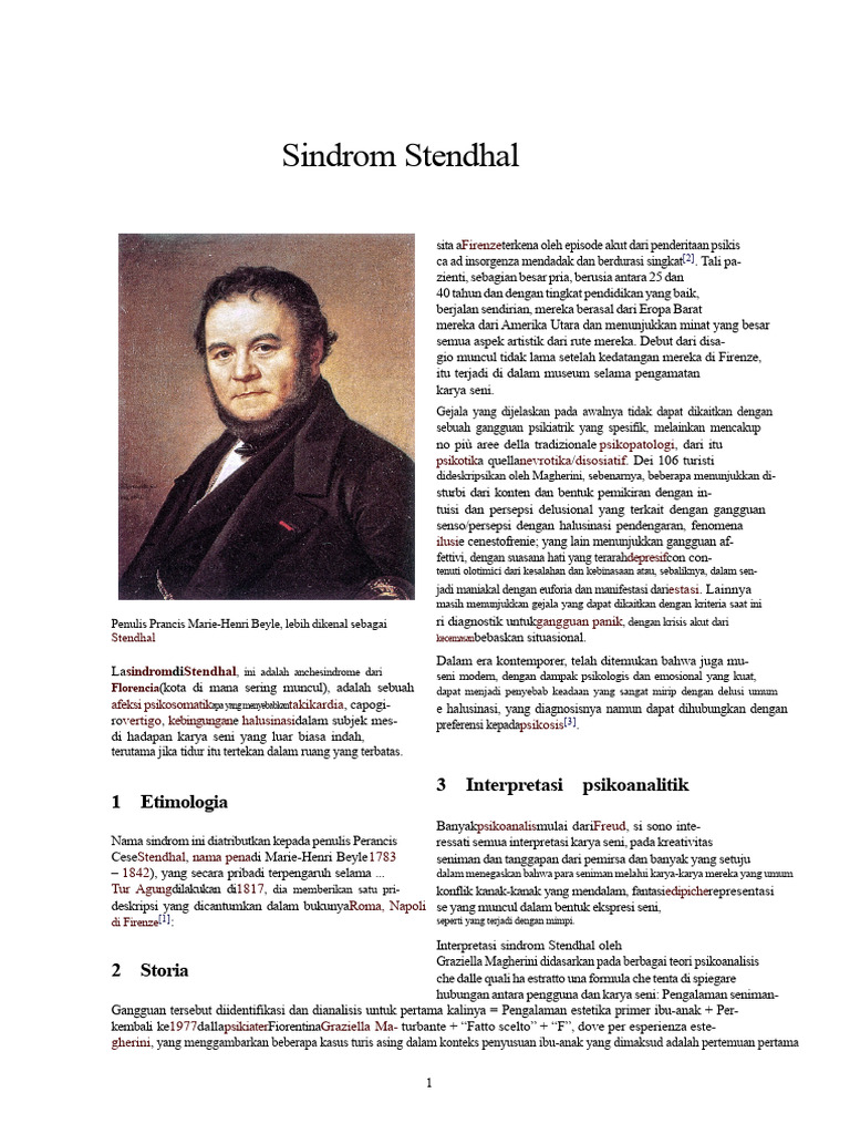 Sindrom Stendhal | PDF