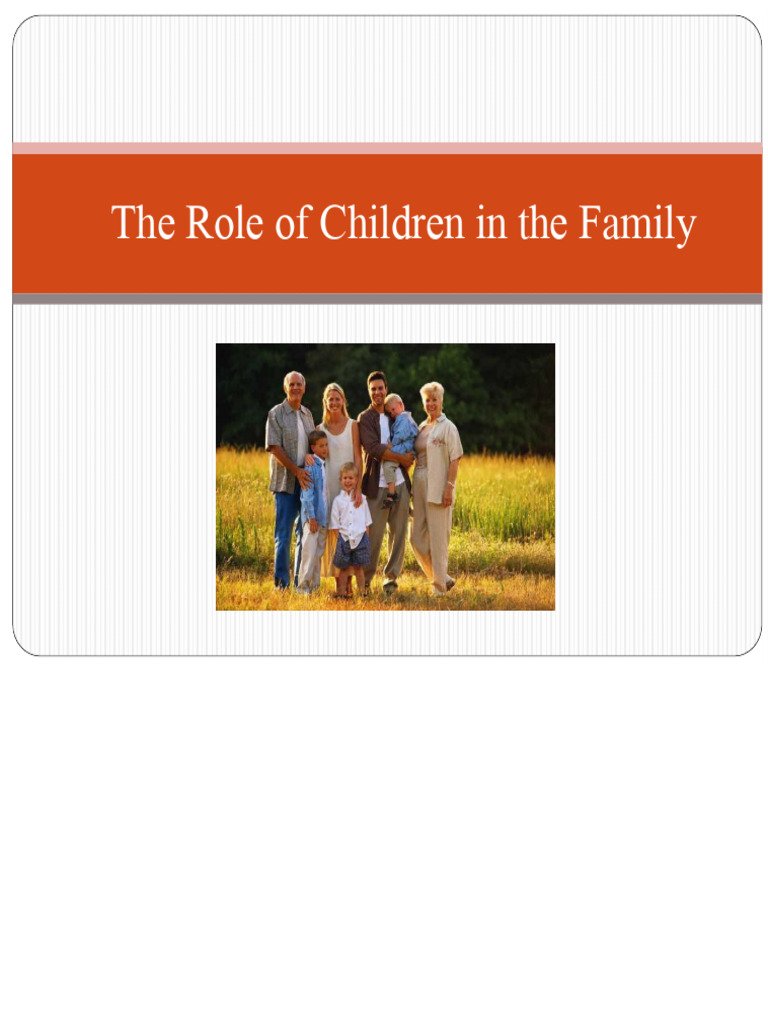 Biblical Insights on Children's Roles | PDF