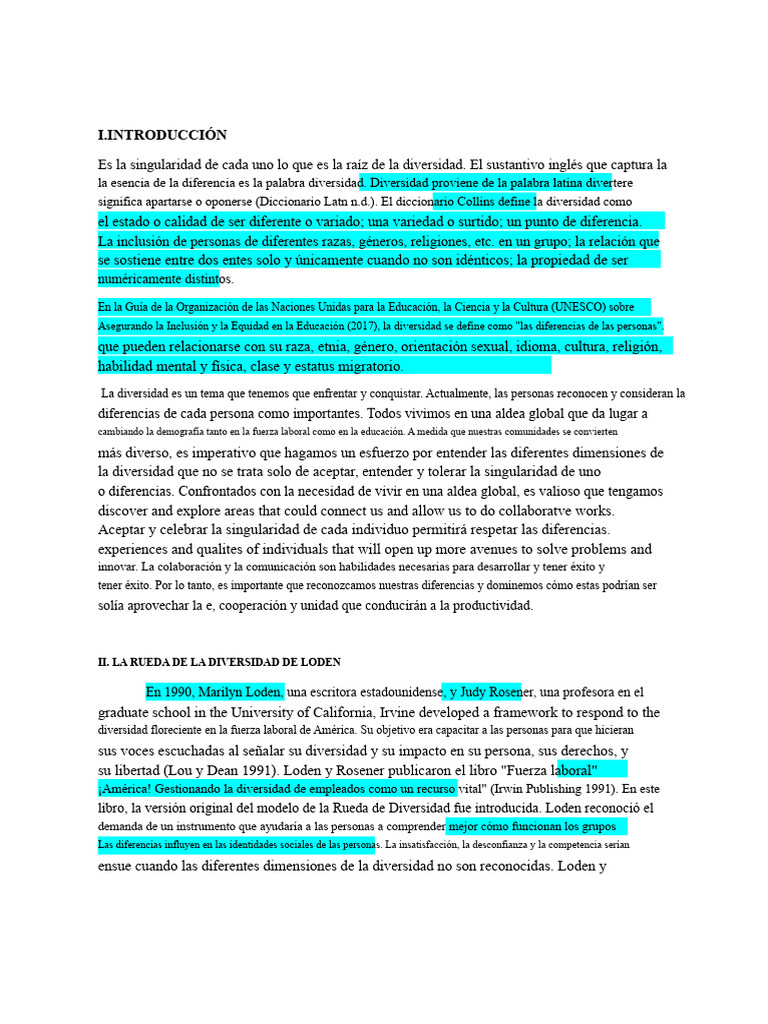 Diversidad e Inclusión en la Educación | PDF | Invalidez | Pensamiento
