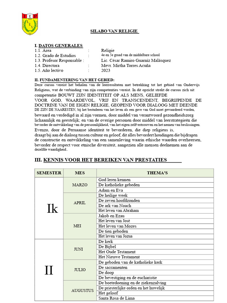 Syllabus RELIGIE 4 en 5 VWO van 2023 | PDF, image size:768x1024