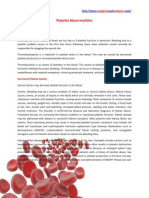 Platelet Abnormalities