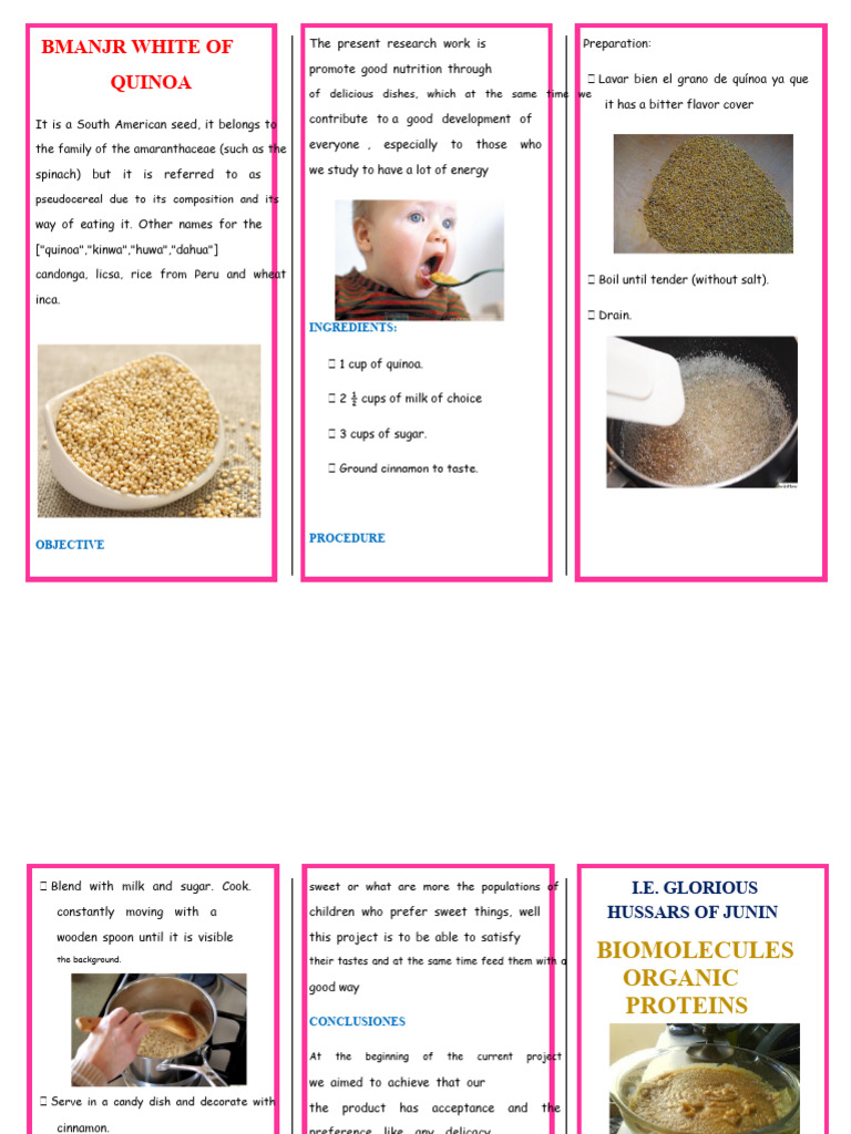 Triptych Delicacy of Quinoa 11 | PDF | Quinoa | Asian Cuisine
