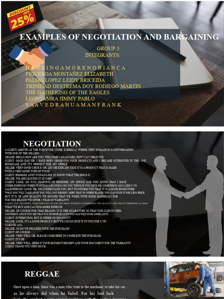 Negotiation and Bargaining Scenarios | PDF | Business