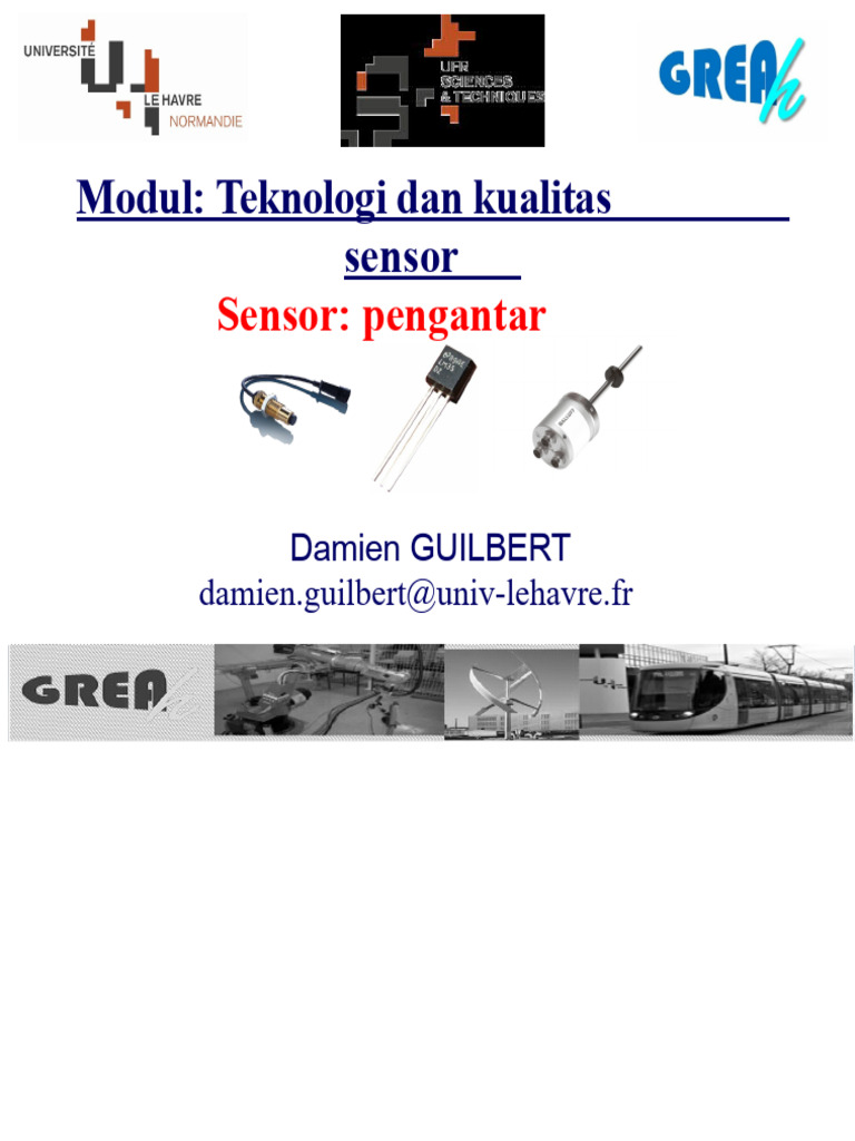 Teknologi Sensor: Pengantar dan Klasifikasi | PDF