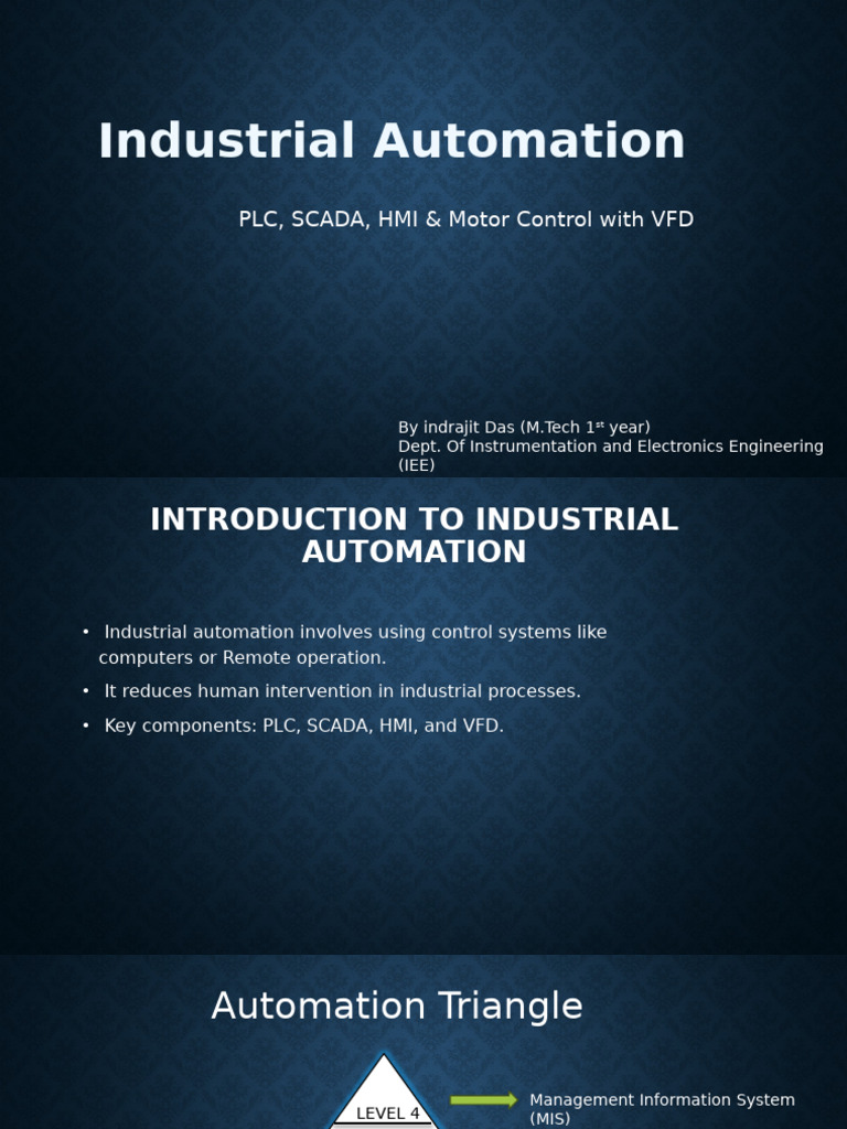 Industrial Automation PPT | PDF | Programmable Logic Controller | Scada