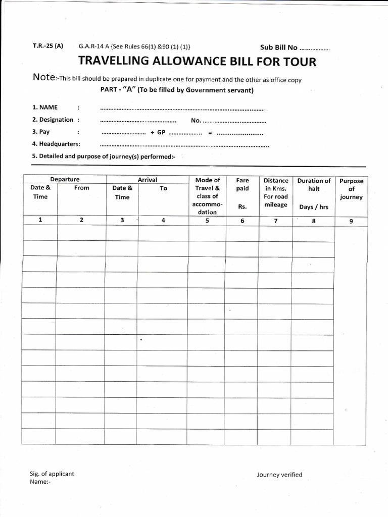 TA FORM | PDF | Transport