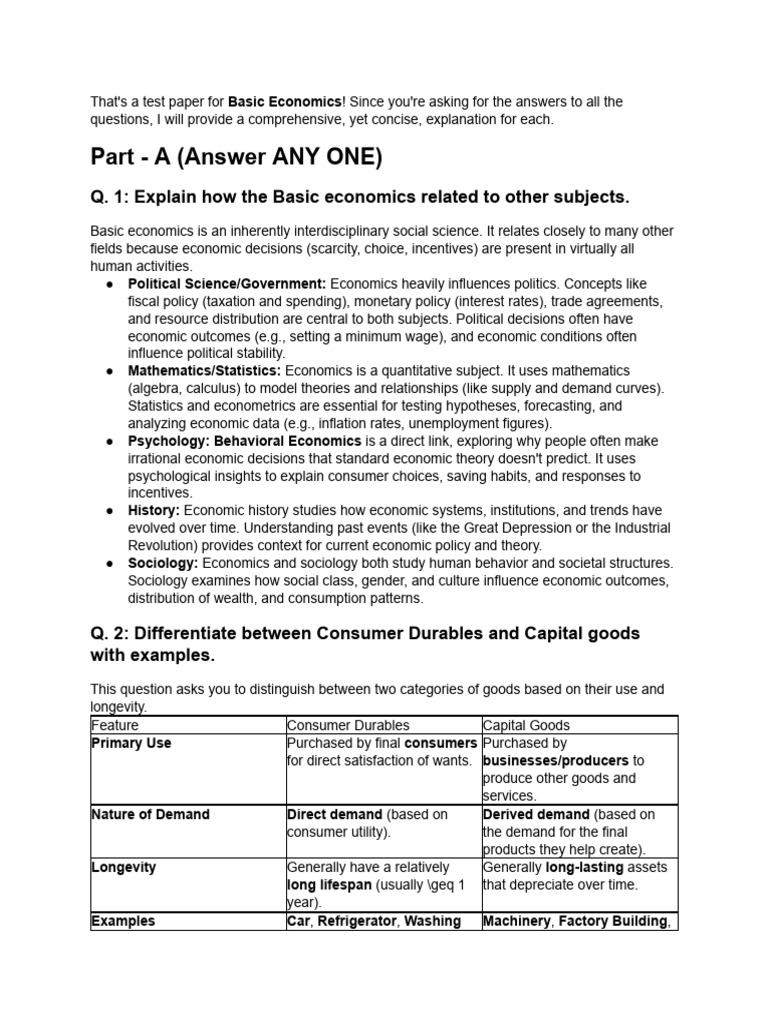 Basic Economics Concepts Explained | PDF | Economics | Price Elasticity ...