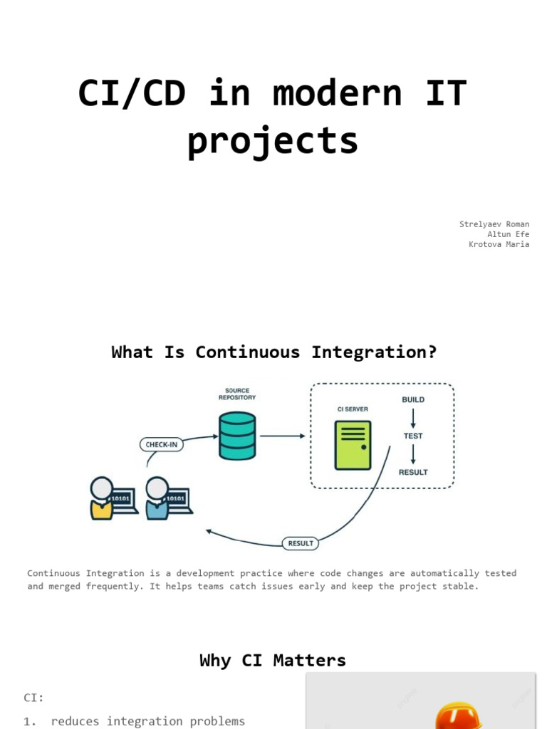 CI/CD Best Practices for Modern IT Projects | PDF