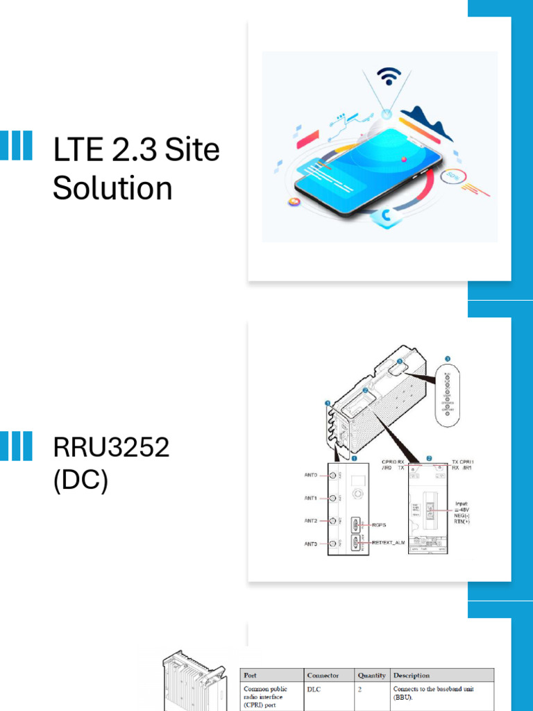 Huawei LTE 2.3 Site Solution Guide | PDF